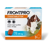 Frontpro tyggetablet mod flåter og lopper på hunde, 10-25 kg